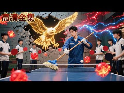 眾人瞧不起的清潔工大叔竟然是第一國手！球一擊將人嵌進墻，世界天才們全都下跪拜師！#pingpong #龍王短劇No1Drama