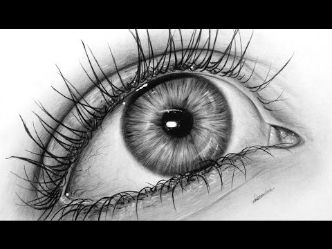How to draw a realistic eye with graphite, drawing tutorial | Leontine van vliet