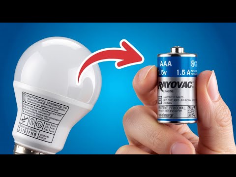 Put battery on your LED bulb circuit! and you'll get amazing result.