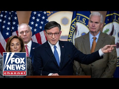 Speaker Johnson, House GOP leaders tout Trump's economic agenda