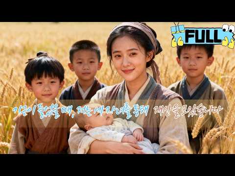 [Korean subtitles] 기근이 들었을 때, 저는 세 자녀를 통해 재산을 모았습니다！#Minidrama #drama #촌극