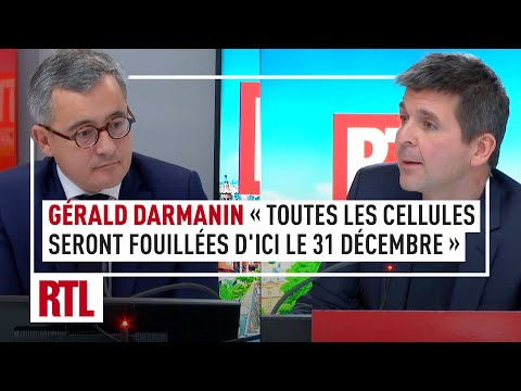 "All prison cells will be searched by December 31st": Gérald Darmanin on RTL