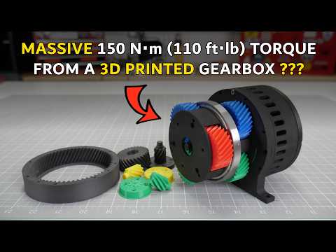 Massive Torque 3D Printed Planetary Gearbox! - Mantis Hacks