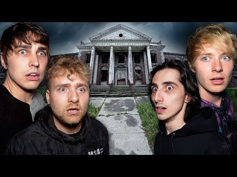 Investigating MASSIVE Haunted Hospital (PEOPLE CAME IN!)