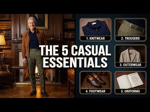 5 Casual Essentials Every Man Over 50 Needs to Quit Looking Sloppy | Old Money Outfits