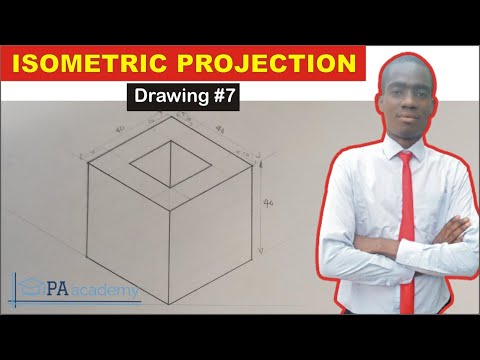 How to Draw a Hollow Block in Isometric Projection | Isometric Projection #7 | PA Academy