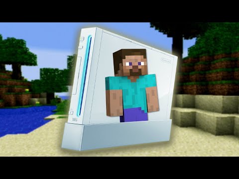 Playing "Minecraft" on the Nintendo Wii!