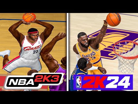 Poster Dunk With LeBron In Every NBA 2K
