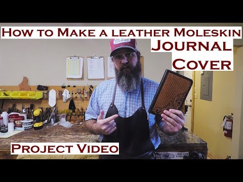 How to make a Leather Moleskin Journal Cover