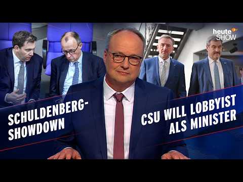 Hunderte Milliarden Schulden: Schwarz-Rot einigt sich mit den Grünen | heute-show vom 14.03.2025