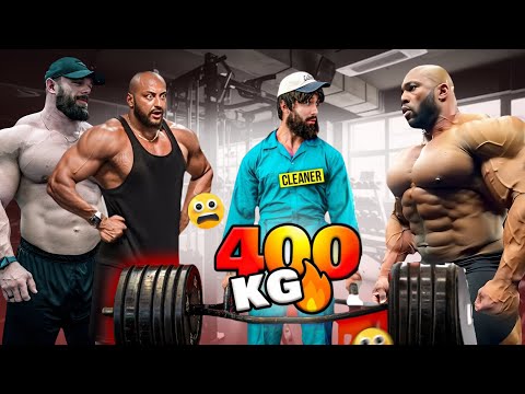BODYBUILDER Watches in Shock as Cleaner Pulls 400KG Deadlift 💪🔥 | Anatoly Gym Pranks
