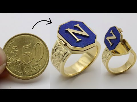 I turn coins into a compartment ring - How to make a compartment ring out of coins
