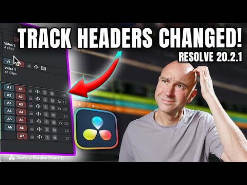 DaVinci Resolve 20 for Beginners – NEW Track Header Changes You NEED to Know!