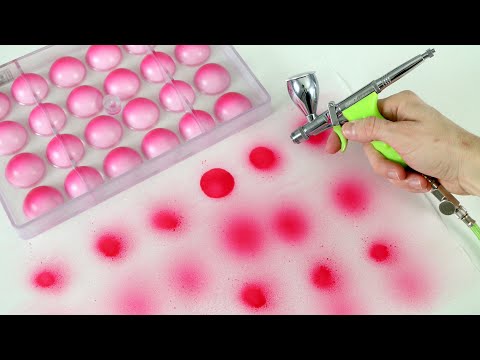 Chocolate Airbrush Tutorial | Spray Cocoa Butter on Chocolate Molds