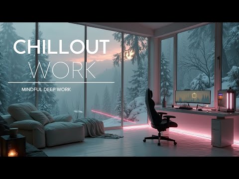 Winter Deep Work Music ~ Snowy Forest Focus | Cozy Ambient Chillout Beats for Study