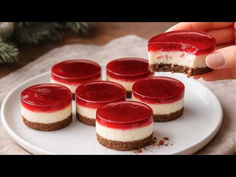 The Best No-Bake Holiday Dessert! Mini Cheesecakes That Melt in Your Mouth
