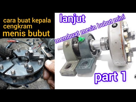 Mesin Bubut Buatan Sendiri dari barang bekas part 1