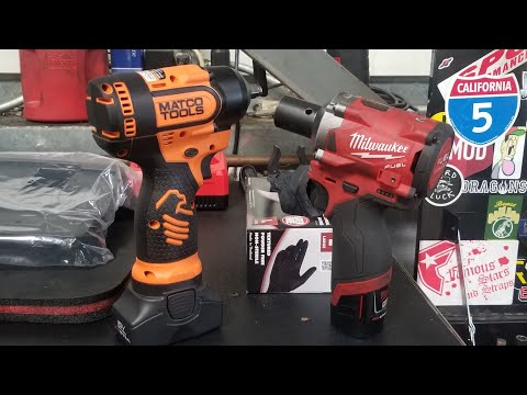 Video #2 Matco 16 volt stubby vs milwaukee tools 12 volt stubby