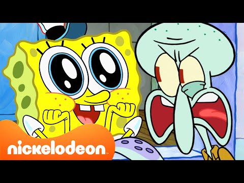 Губка Боб | Лучшее из Губки Боба и Сквидварда | Марафон 90 минут | Nickelodeon Cyrillic