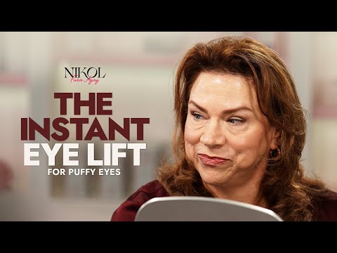 The Instant Eye Lift for Puffy Eyes | Nikol Johnson #maturemakeup