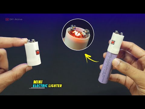 Electric Lighter 🔥 ।। how to make mini electric lighter at home ।। DIY Electric Lighter - DIY Active