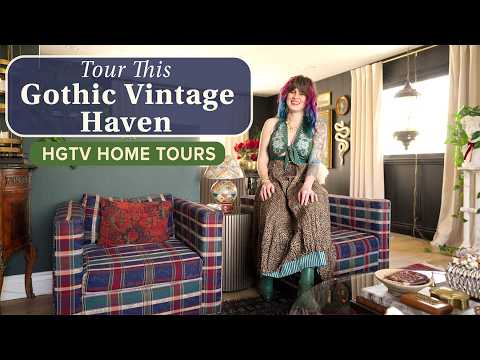 Tour This Moody Gothic ’70s Split-Entry Home (Speakeasy + Original Sauna!) | HGTV Home Tours