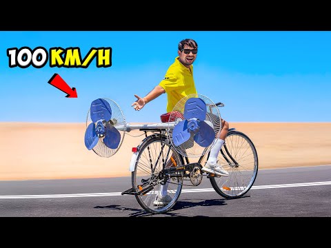 World's Fastest Cycle - 100% Real | साइकिल में पंखे लगा दिए 😈
