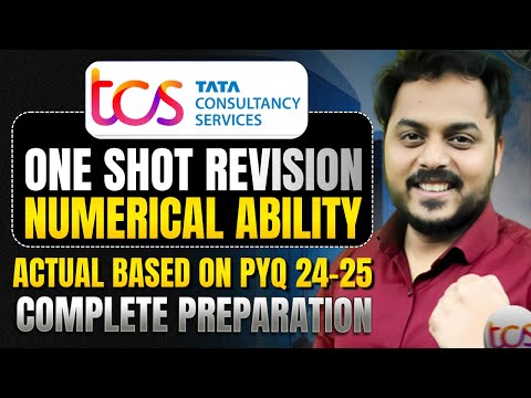 TCS NQT Previous Year Numerical Ability One Shot 💥 | Best 50 Questions | Complete Revision