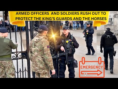 UNBELIEVABLE ACTION: ARMED OFFICERS AND SOLDIERS SWIFTLY MOBILIZE TO SAFEGUARD THE KING'S GUARDS!