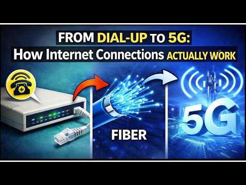 From Dial-Up to 5G: How Internet Connections Actually Work
