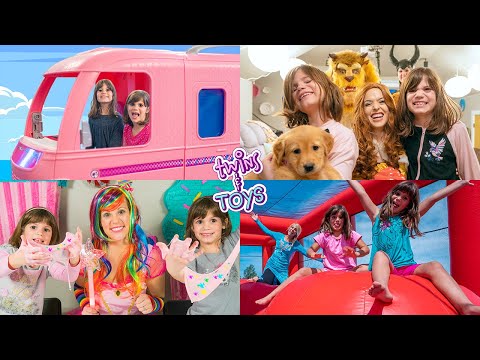 MAGIC PLAY TIME with Elsa, Maleficent, Olaf, Belle, Beast, and Princess Lollipop!