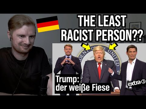 Reaction To GERMAN SATIRE vs TRUMP | Donald Trumps USA: Rassismus und Waffengewalt | extra 3