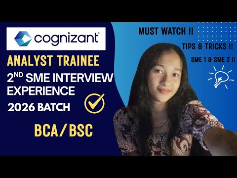 Cognizant 2nd SME Interview Experience (2026 Batch) | Technical Questions | Analyst Trainee BCA/ BCS