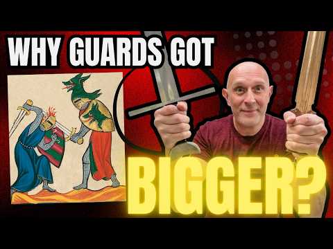 Why did HAND GUARDS on SWORDS get BIGGER in the Medieval period?