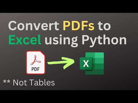 Convert pdf to Excel using Python (PyPDF2)