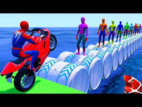 الرجل العنكبوت انقاذ باتمان Spider-Man Rescue batman vs iron man vs venom funny Game GTA 5 superhero