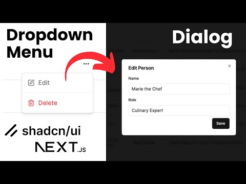 How to Open a Dialog from a Dropdown Menu using shadcn/ui