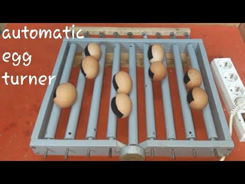 إطار تقليب البيض بالدحرجة المركزية بأقل تكلفة / Rolling egg frame / automatic egg turner