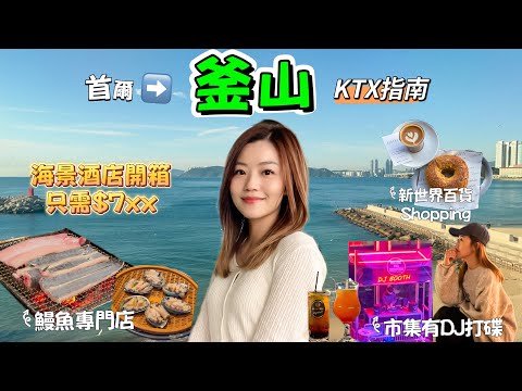【韓國釜山】 首爾➡️釜山｜交通🚝懶人包｜高Cp值🏨海景酒店$7xx一晚🕊️｜天台🍻酒吧｜魚市場燒鱔名店｜鮑魚刺身｜新世界🛍️ 購物大折扣｜市集DJ打碟 🪩｜ #釜山 #海雲台 #BUSAN