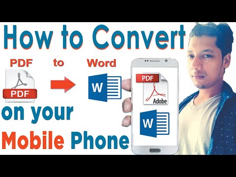 How to convert PDF to Word in a Mobile Phone I Simple & Easy
