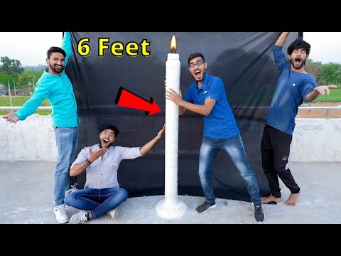 We Made Biggest Candle In World🕯️! हमने बनायीं सबसे बड़ी मोमबत्ती | क्या ये जल पायेगी?