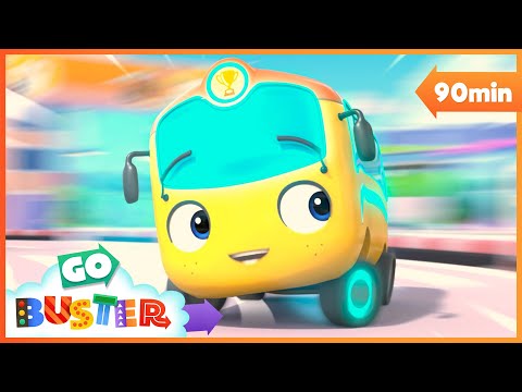 The Turbo Charged Bus Takes Off! | Go Buster - Bus Cartoons & Kids Stories