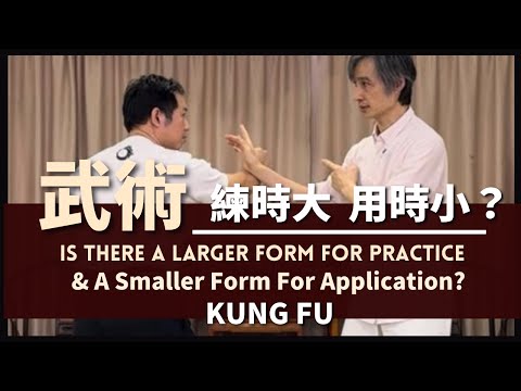 Kung FuIs There A larger Form For Practice & A Smaller Form For Application?  武術 是練時大 用時小？