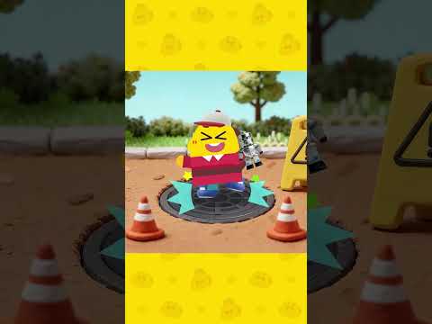 덜컹덜컹 맨홀 조심해! 🚧 #shorts