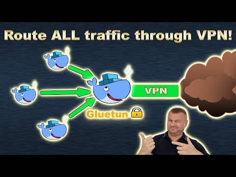 Route any docker container through VPN! (use Gluetun VPN client for all your containers)