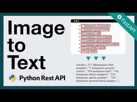 Python & FastAPI Tutorial: Create an ai microservice to extract text from images.