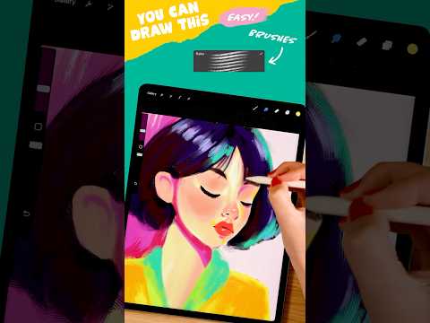 Expressive Portrait Painting in Procreate #artwithflo #procreatetutorial