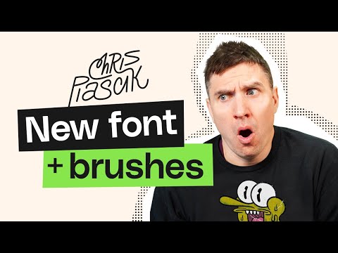 New FONT + BRUSHES | Chris Piascik exclusive