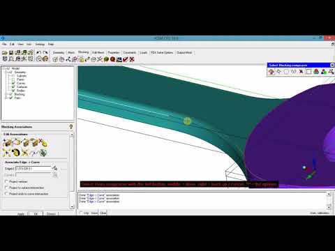 TUTORIAL 4  Generating the structured mesh for elastic problem using ICEM