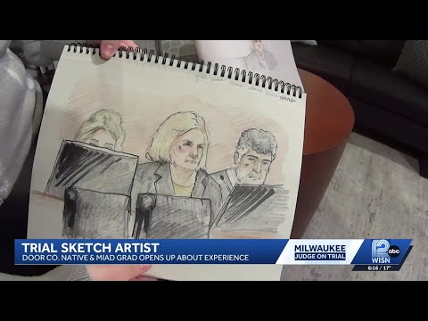 First-time court artist documents Milwaukee judge trial in federal court